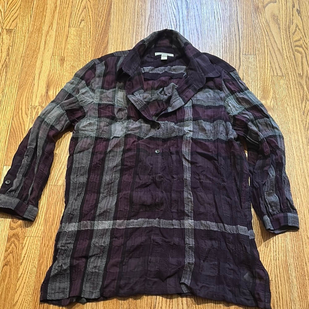 Burberry Brit Shirt in Purple and Gray